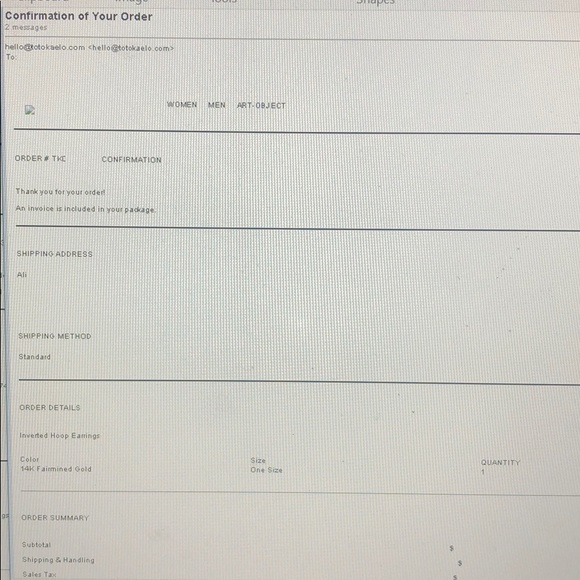 NEW $1500 WWAKE Inverted Opal Diamond Hoop Earring - Picture 5 of 5